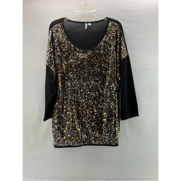 Cato sequined top 22/24W multi colored sequined - Picture 1 of 5